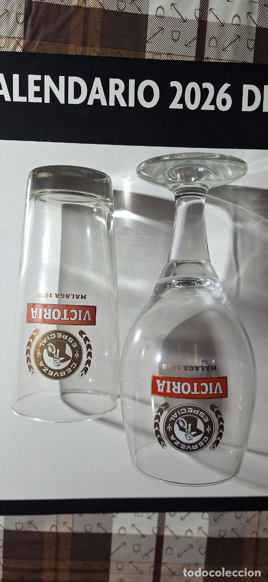 Coleccionismo de cervezas: Copa y vaso cerveza Victoria - Foto 1