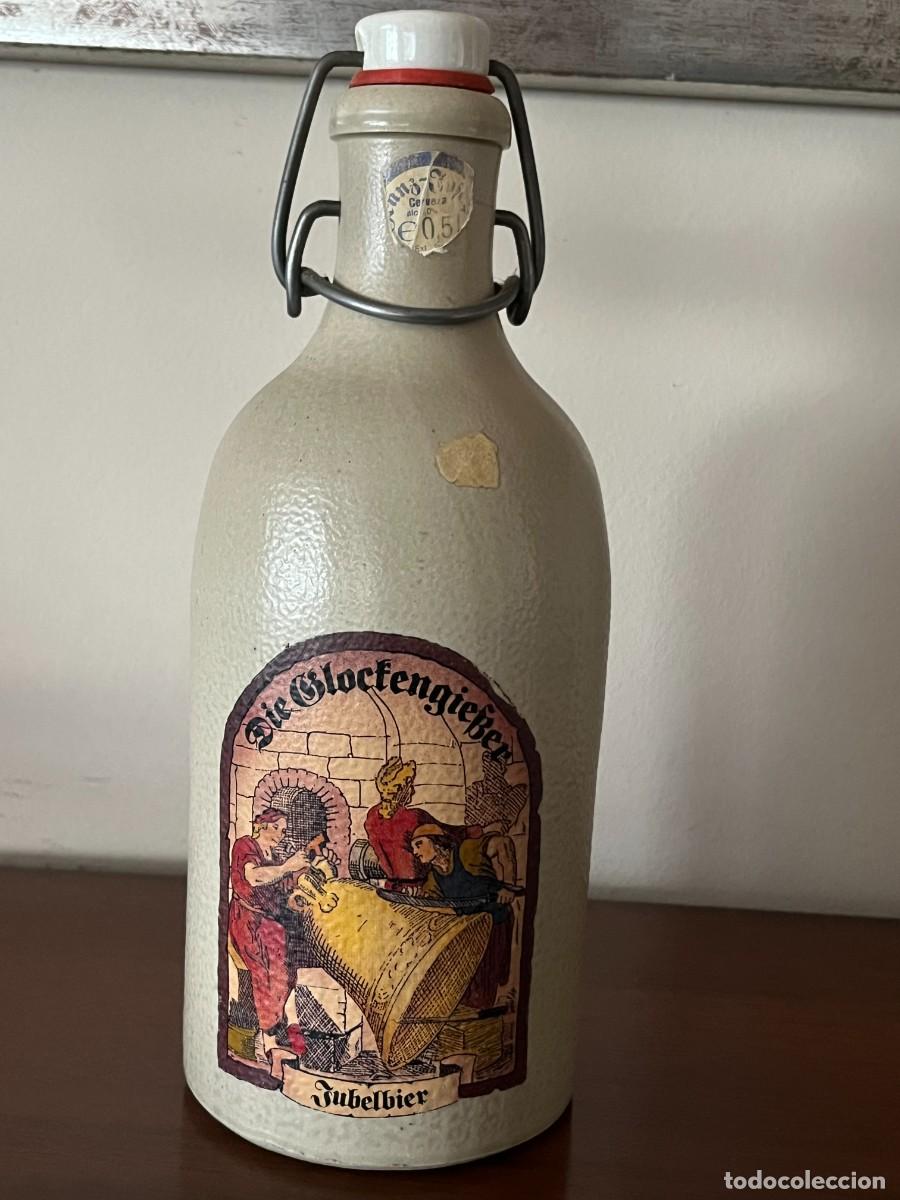 Coleccionismo de cervezas: BOTELLA DE CERVEZA DE CERAMICA VINTAGE FRANZ JOSEPH JUBELBIER