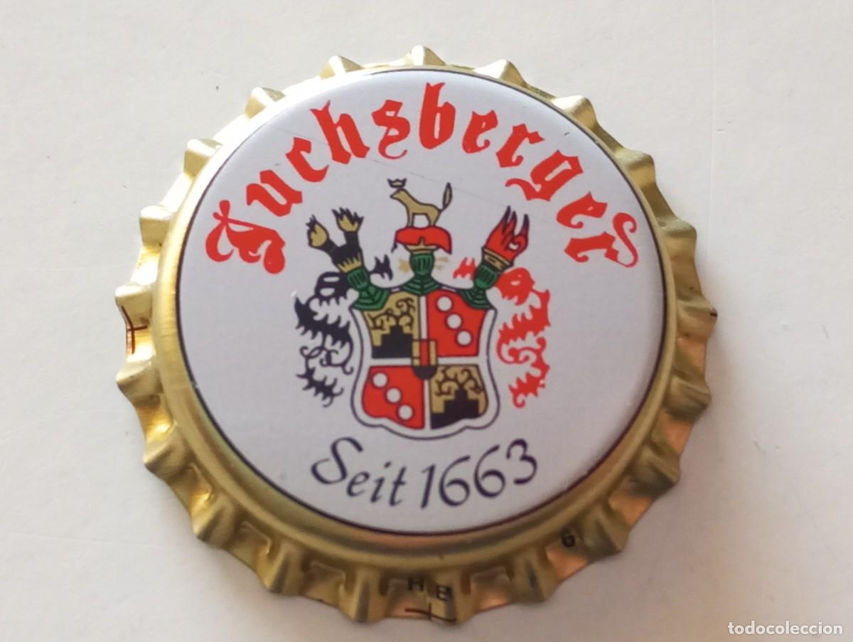 Coleccionismo de cervezas: Chapa tap&oacute;n corona NUEVO de la cerveza alemana FUCHSBERGER SEIT 1663