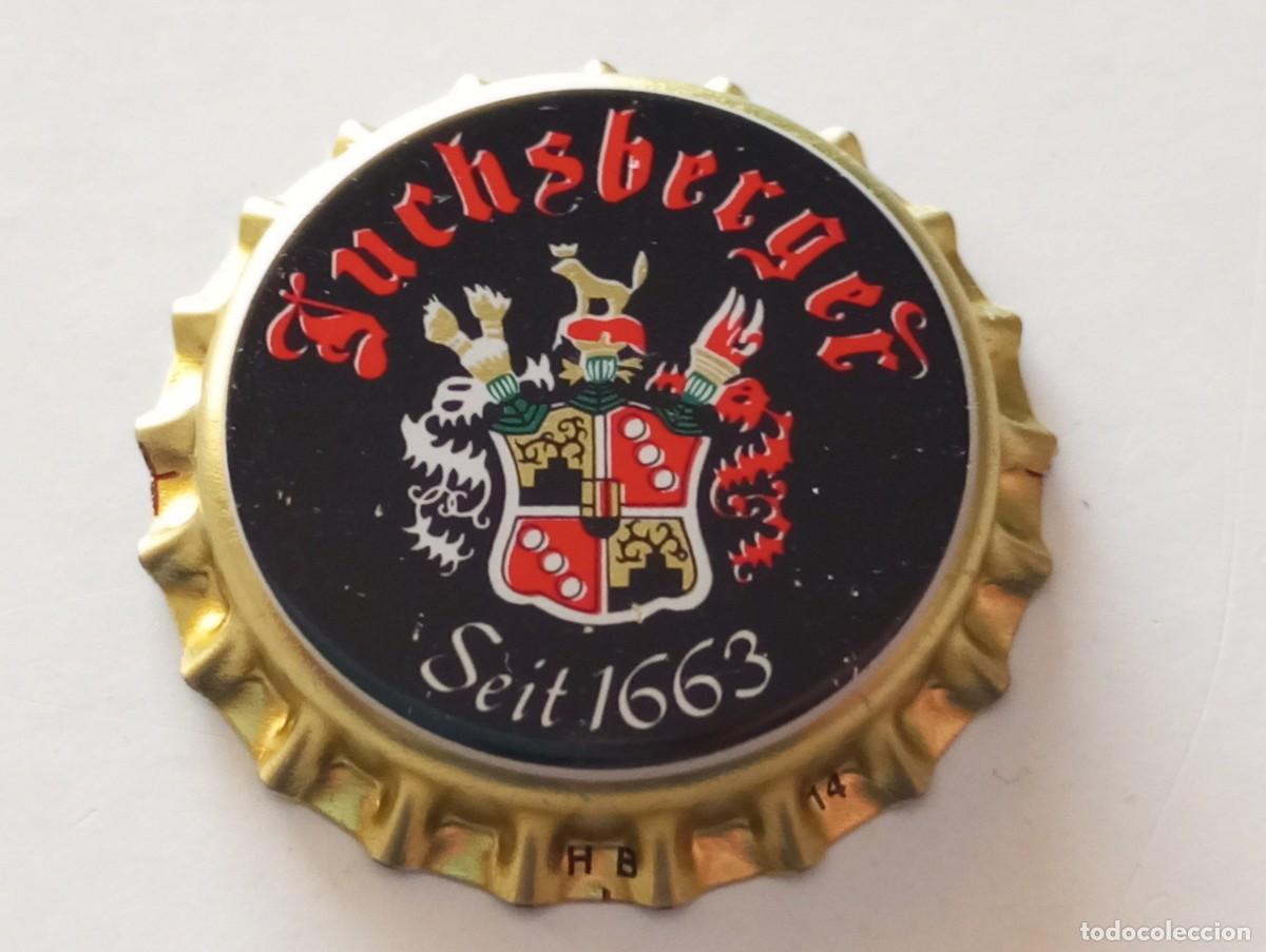 Coleccionismo de cervezas: Chapa tap&oacute;n corona NUEVO de la cerveza alemana FUCHSBERGER SEIT 1663
