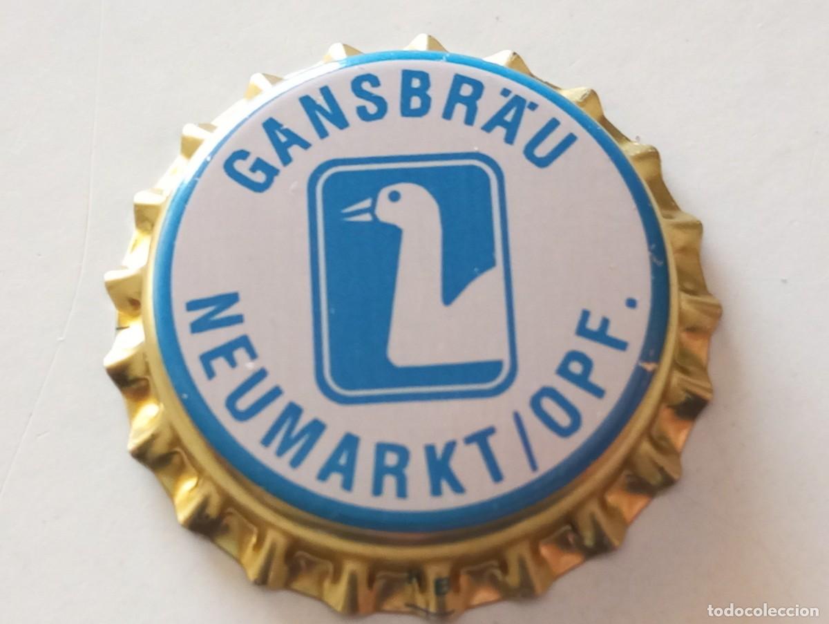 Coleccionismo de cervezas: Chapa tap&oacute;n corona NUEVO de la cerveza alemana GANSBR&Auml;U - NEUMARKT/OPF.
