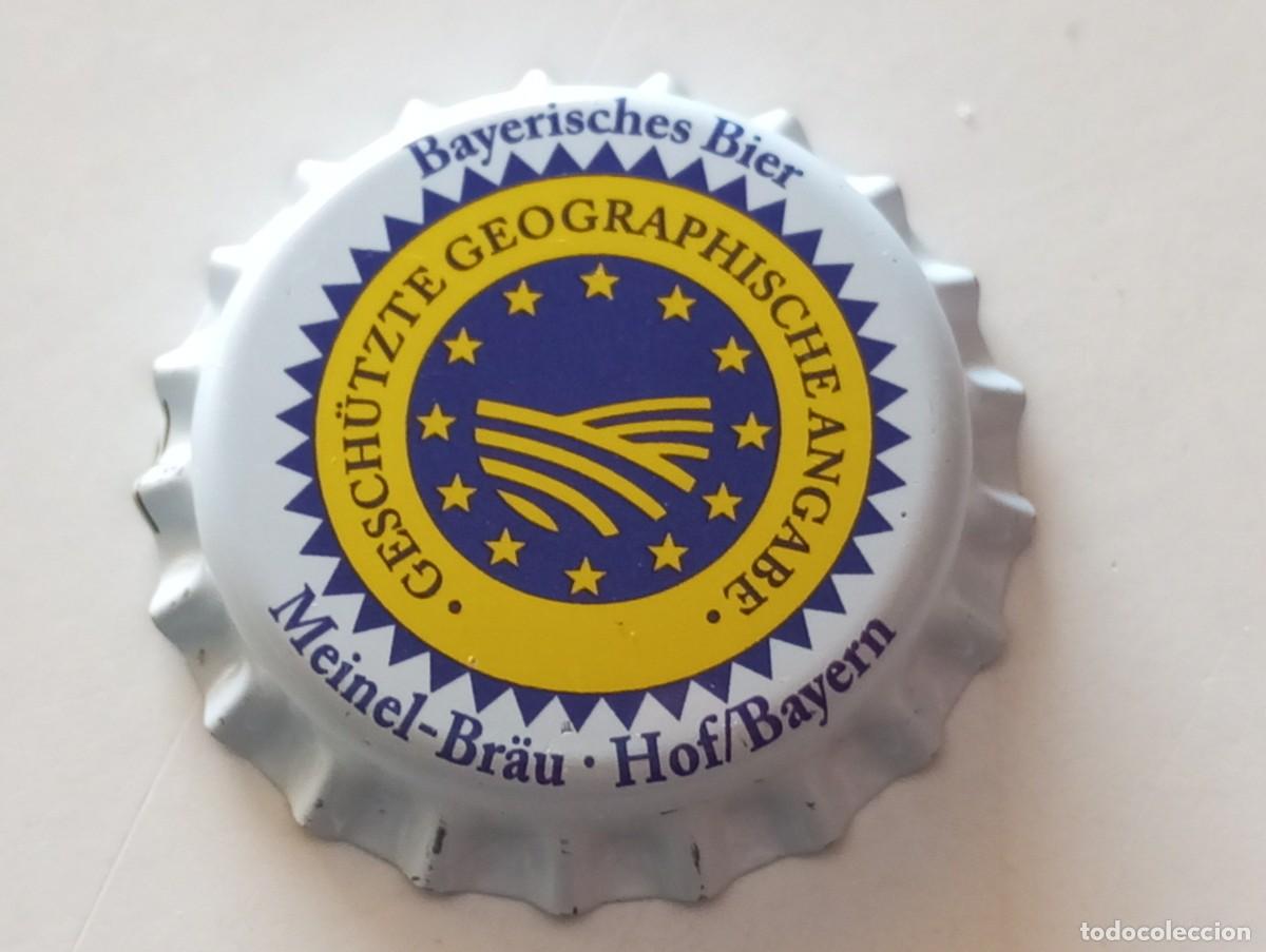 Coleccionismo de cervezas: Chapa tap&oacute;n corona NUEVO de la cerveza alemana MEINEL-BR&Auml;U BAYERISCHES BIER - HOF/BAYERN