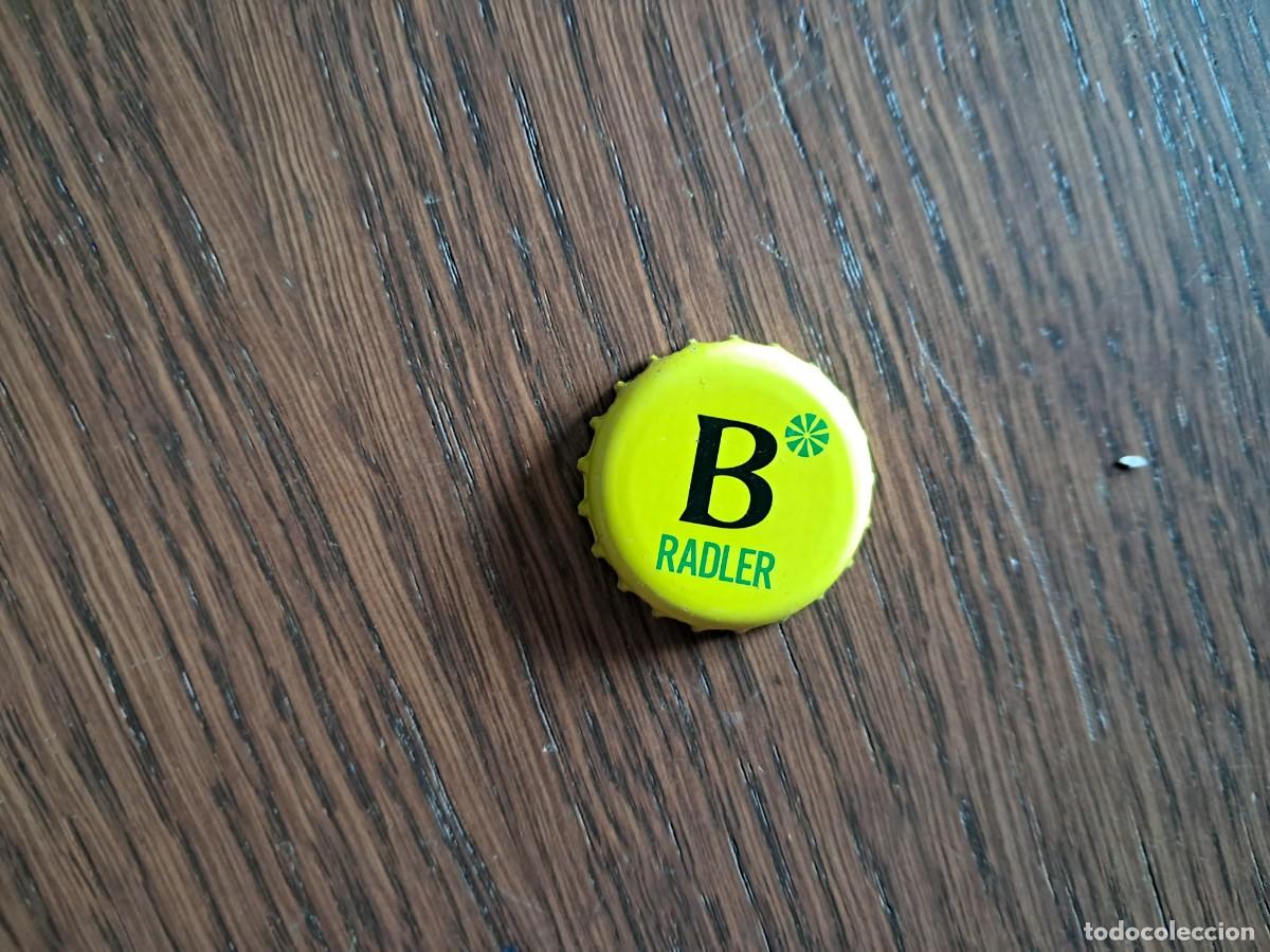 Coleccionismo de cervezas: chapa tap&oacute;n corona de cerveza, radler de estrella Galicia.