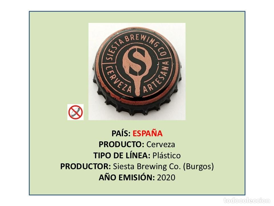 Coleccionismo de cervezas: TAPON CORONA CAPSULA CHAPA CERVEZA SIESTA (ESPA&Ntilde;A)