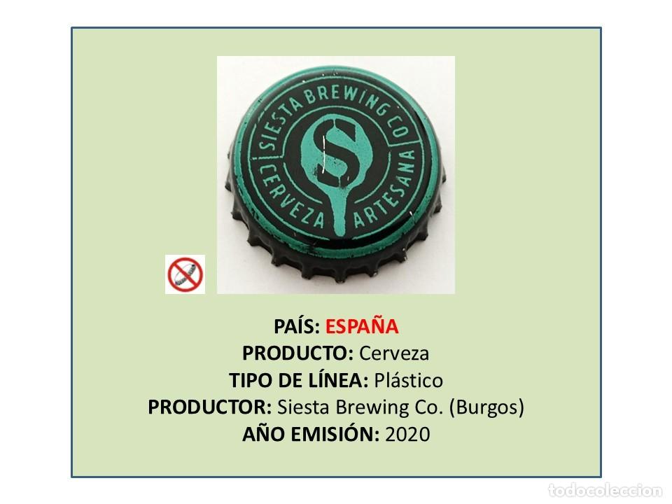 Coleccionismo de cervezas: TAPON CORONA CAPSULA CHAPA CERVEZA SIESTA (ESPA&Ntilde;A)