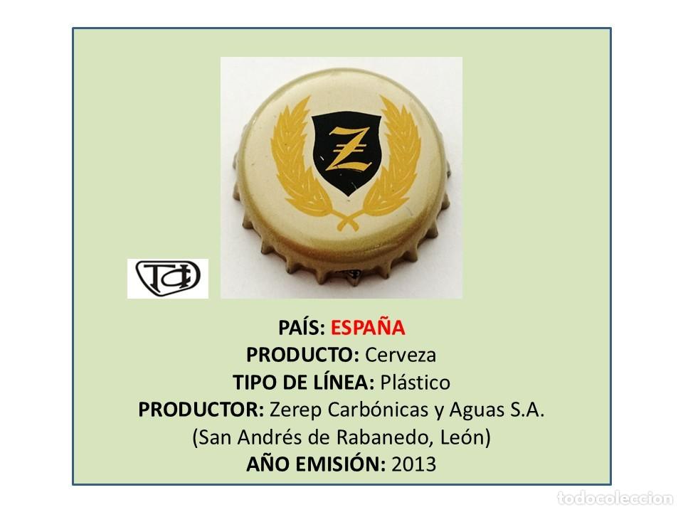 Coleccionismo de cervezas: TAPON CORONA CAPSULA CHAPA CERVEZA ZEREP RUBIA (ESPA&Ntilde;A)