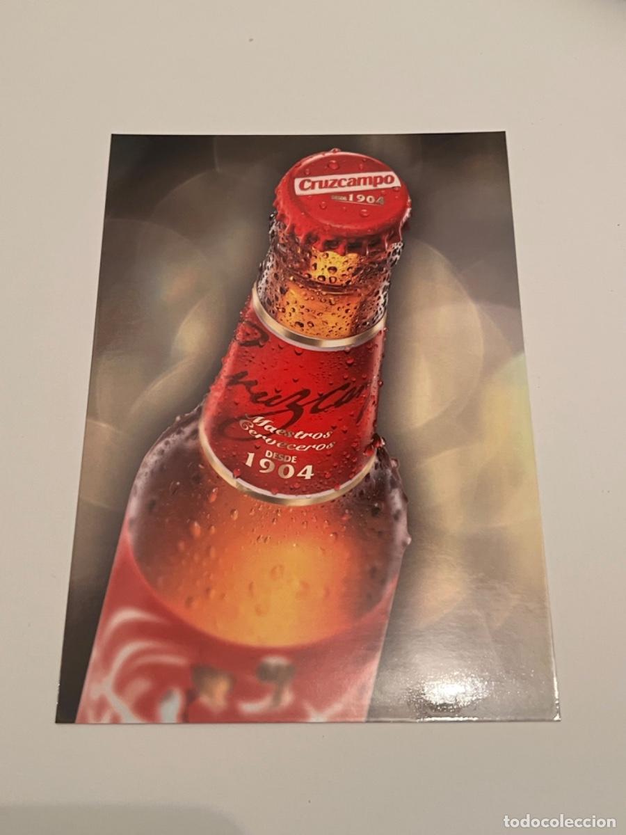 Coleccionismo de cervezas: Postal de cerveza CRUZCAMPO