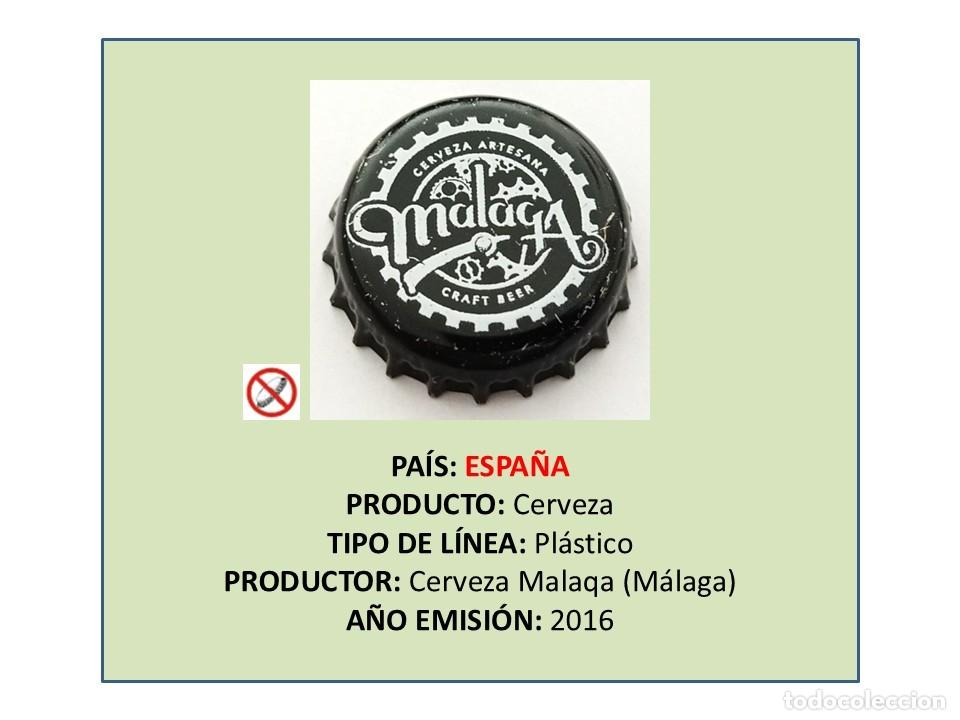 Coleccionismo de cervezas: TAPON CORONA CAPSULA CHAPA CERVEZA MALAQA (ESPA&Ntilde;A)