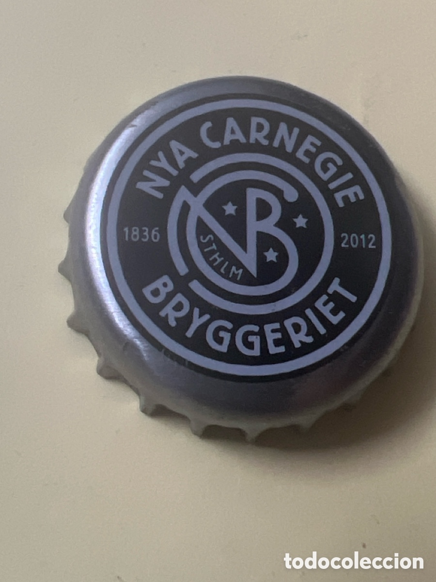 Colecionismo de cervejas: T4/x30/ 13. CHAPA CERVEZA - MYA CARNEGIE - Beer cap from Sweden used