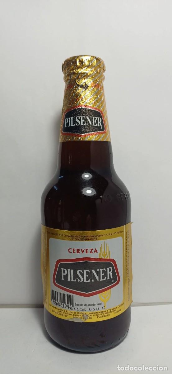 Coleccionismo de cervezas: Botella cerveza Pilsener Ecuador 300ml 2003-2006 Para Ecuador, no para exportaci&oacute;n.