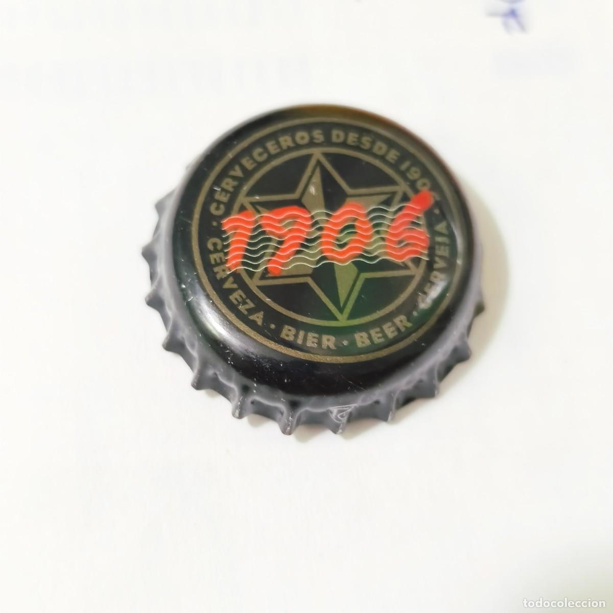 Coleccionismo de cervezas: CHAPA CERVEZA - 1906 ESTRELLA GALICIA - FAB. TCI -C2