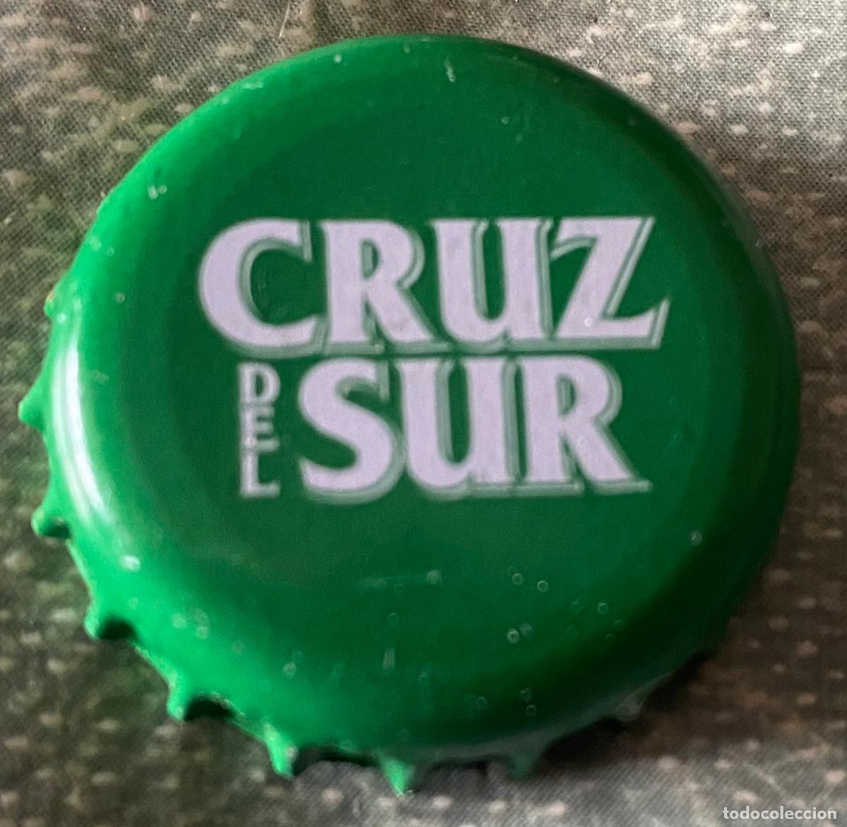 Coleccionismo de cervezas: Chapa o tap&oacute;n de corona. Cerveza Cruz del Sur. Fabricada por Cruzcampo. Buen estado, sin doblar.