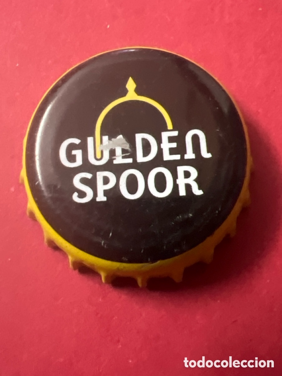 Coleccionismo de cervezas: E652. TAPON CORONA CAPSULA CHAPA CERVEZA GULDEN SPOOR QUADRUPEL (B&Eacute;LGICA)
