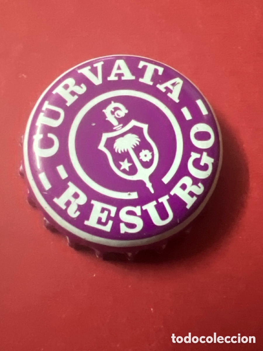 Coleccionismo de cervezas: E8. Chapa tap&oacute;n corona de la cerveza belga ROCHEFORT CURVATA RESURGO