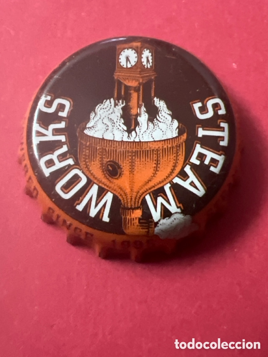 Coleccionismo de cervezas: E323. BOTTLE CAP CHAPA CERVEZA ARTESANA STEAM WORKS - E.E.U.U..