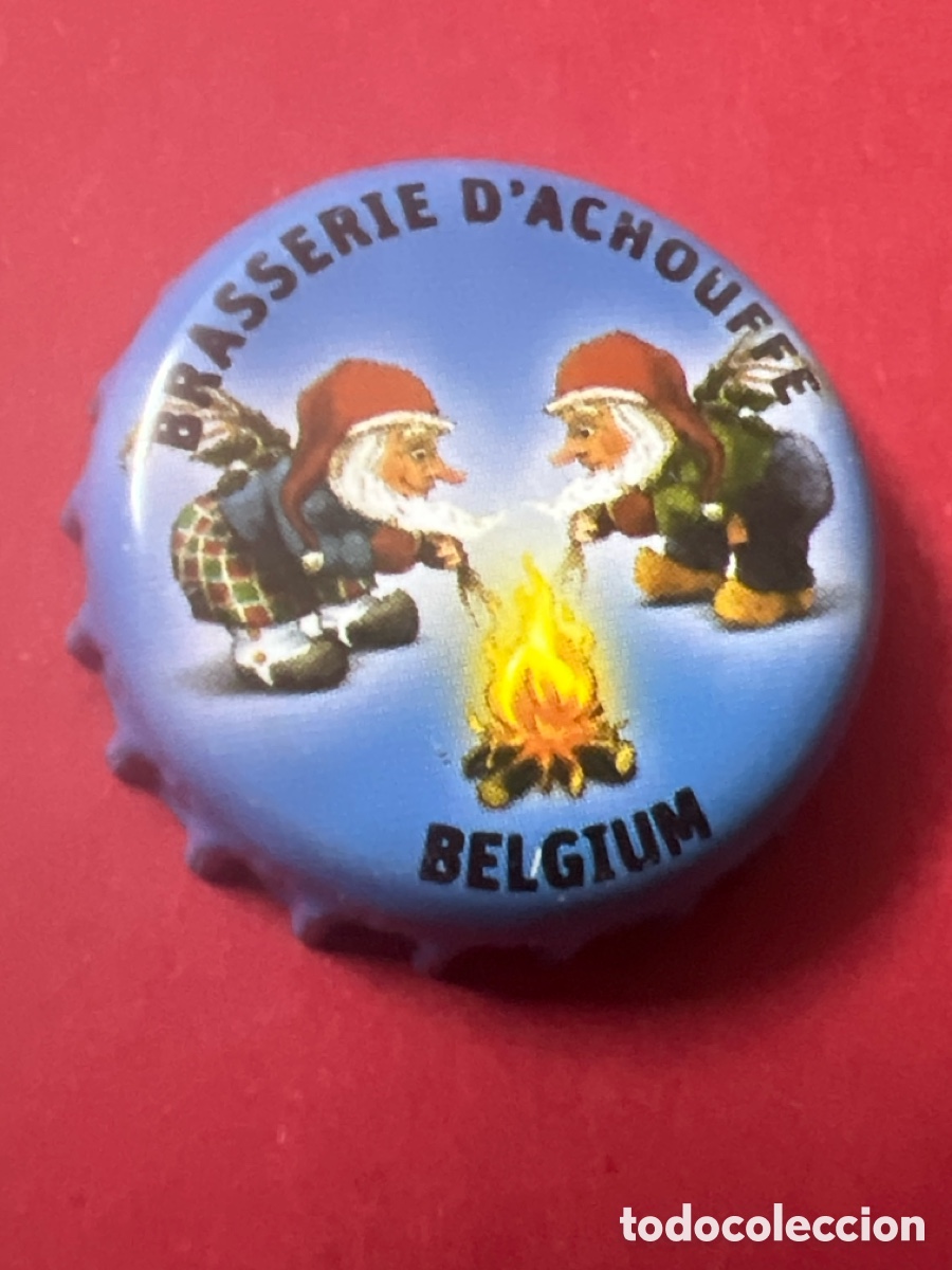 Coleccionismo de cervezas: B460. CHAPA CERVEZA , BRASSERIE D'ACHOUFFE BELGIUM , BELGICA