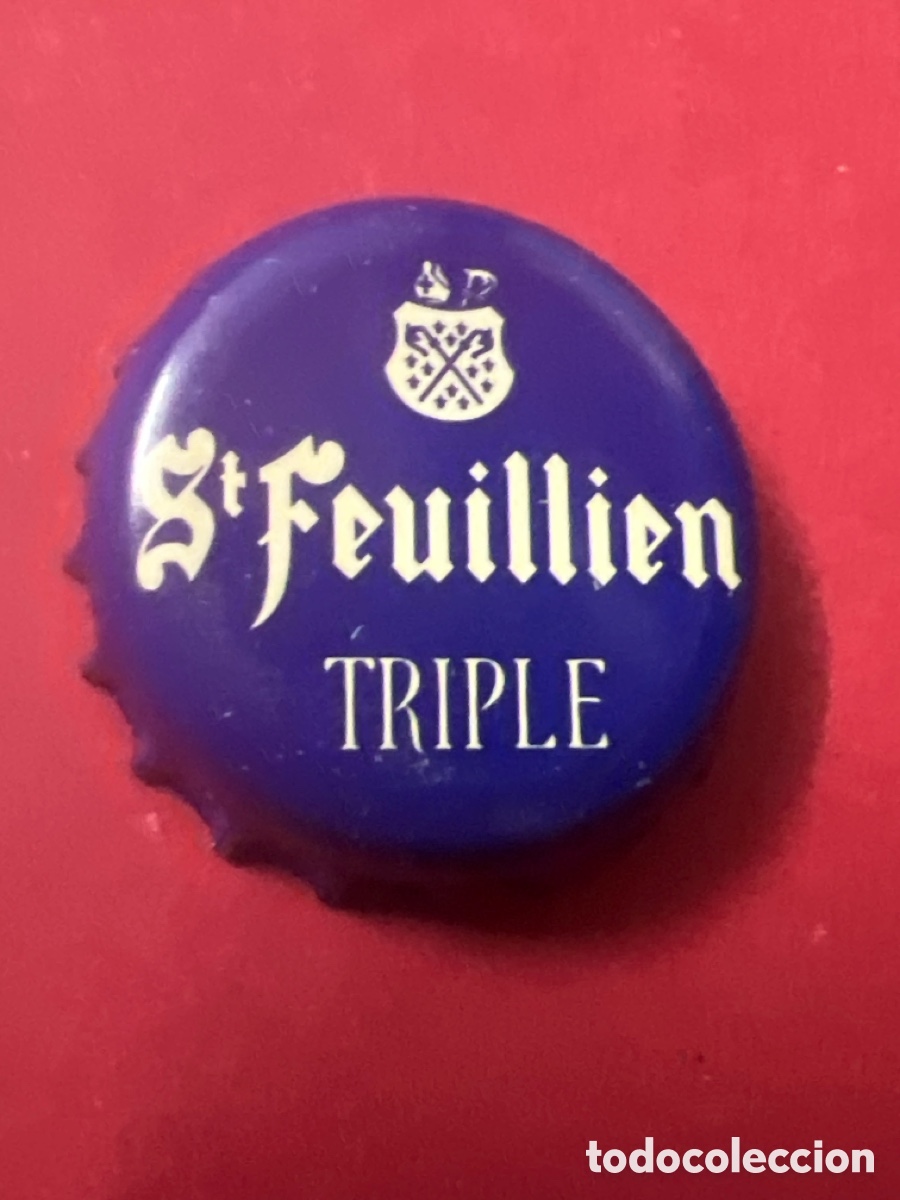 Coleccionismo de cervezas: B712. TAPON CORONA CAPSULA CHAPA CERVEZA ST. FEUILLIEN TRIPLE (B&Eacute;LGICA)