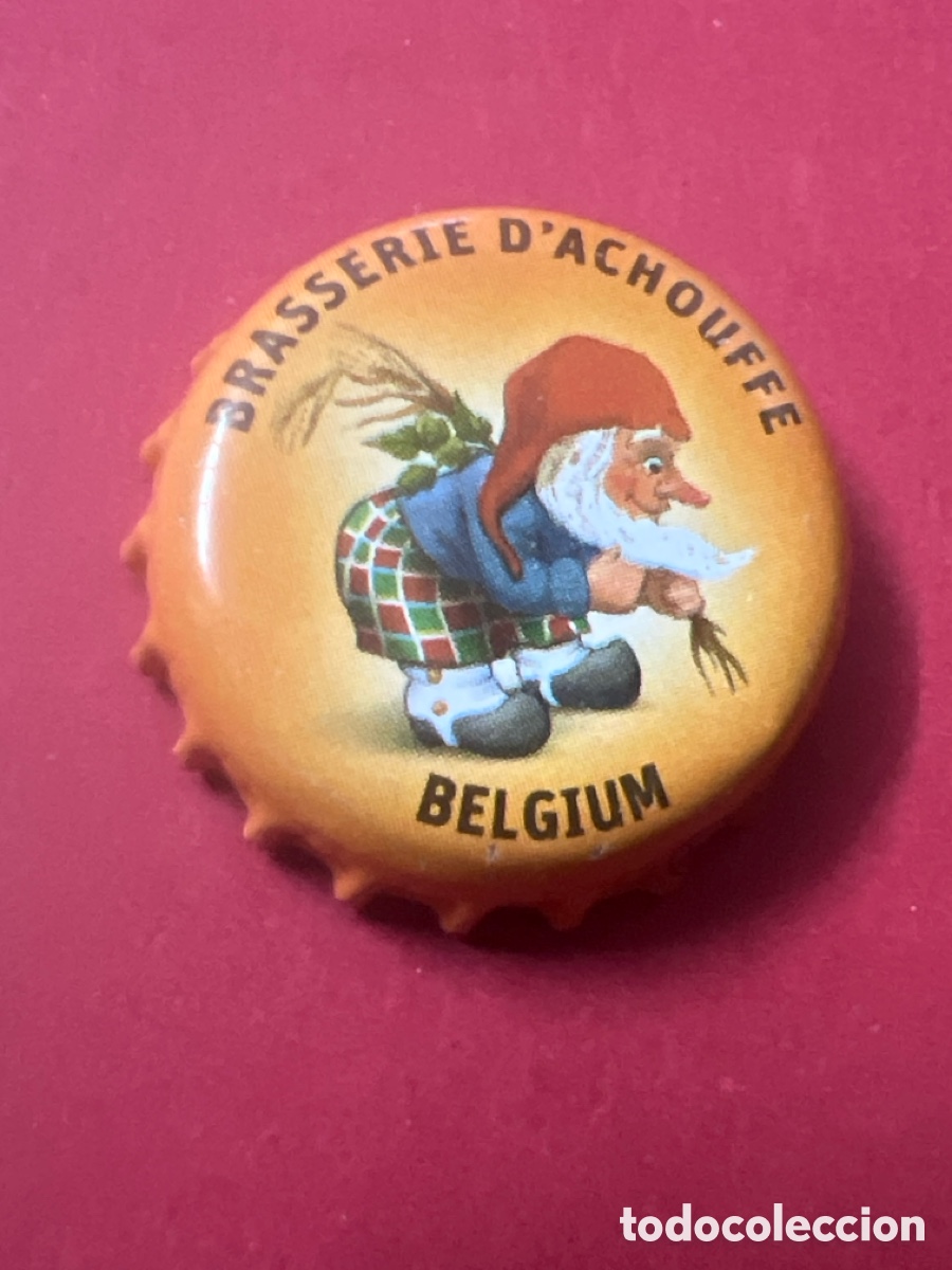 Coleccionismo de cervezas: B722. CHAPA CERVEZA BRASSERIE D'ACHOUFFE- BELGIUM