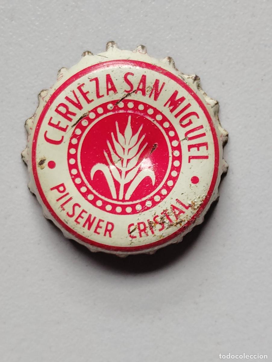Coleccionismo de cervezas: TAPON CORONA CERVEZA ESPA&Ntilde;A SAN MIGUEL (R peque&ntilde;a). USADO. DORSO DE CORCHO