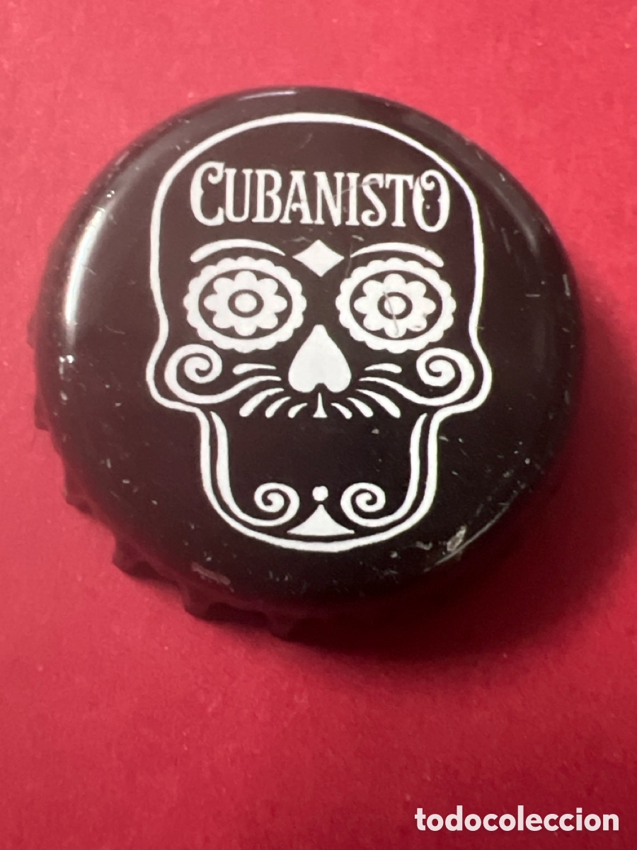 Coleccionismo de cervezas: H212. Chapa tap&oacute;n corona de la cerveza de B&eacute;lgica CUBANISTO.