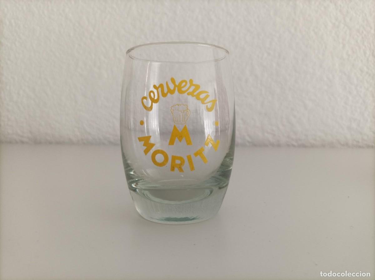 Coleccionismo de cervezas: Vaso antiguo cerveza moritz - Foto 1