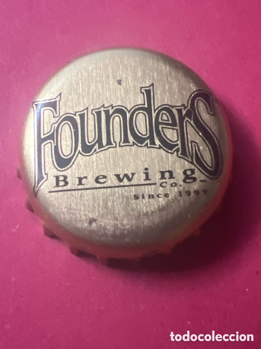 Coleccionismo de cervezas: E984. chapa tap&oacute;n corona de cerveza de EEUU, Founders.