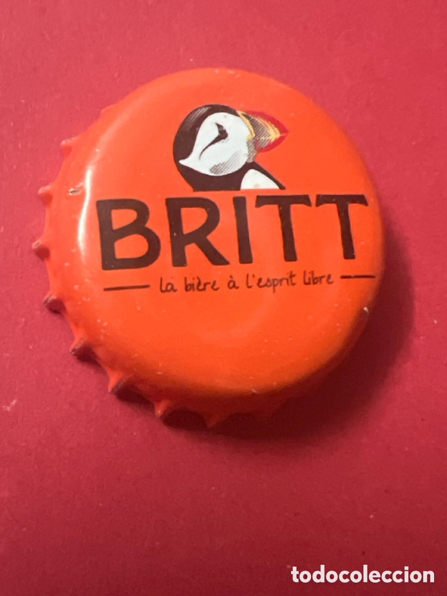 Coleccionismo de cervezas: E1040. Beer Bottle Cap / 1 Capsule de bi&egrave;re: &rdquo;BRITT, t&ecirc;te macareux&rdquo; - Bi&egrave;re fran&ccedil;aise