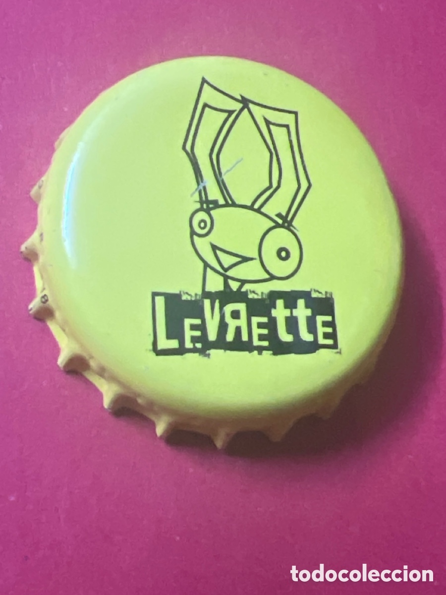 Coleccionismo de cervezas: V66. Capsule de BIERE LeVReTTe CRANTEE JAUNE - Foto 1