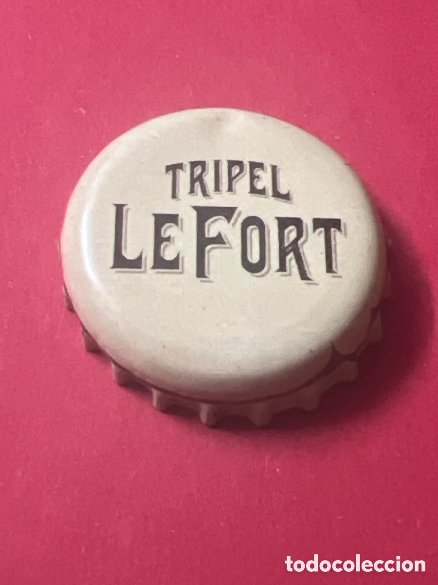 Coleccionismo de cervezas: V63. Chapa tap&oacute;n corona de la cerveza belga LEFORT TRIPEL