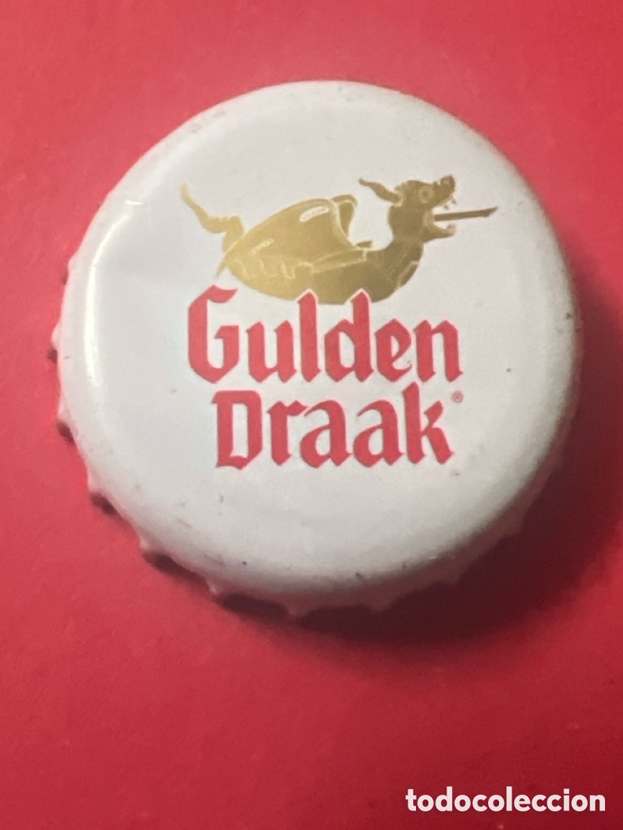 Coleccionismo de cervezas: V344. CHAPA TAPON CERVEZA DE BELGICA GULDEN DRAAK