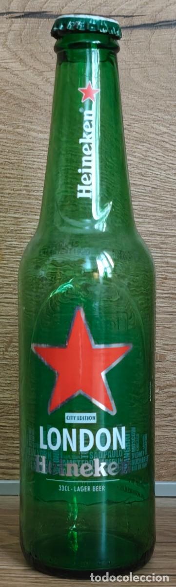 Sammeln von Brauereiartikeln: BOTELLA VAC&Iacute;A DE HEINEKEN 33 CL. (City Edition) &middot; LONDON / LONDRES