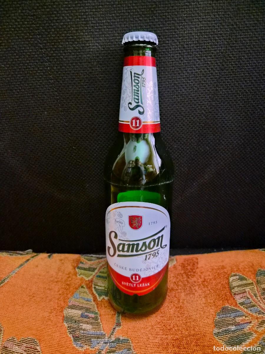 Coleccionismo de cervezas: BOTELLA CERVEZA VACIA SAMSON SVETLY LEZAK - REP. CHECA