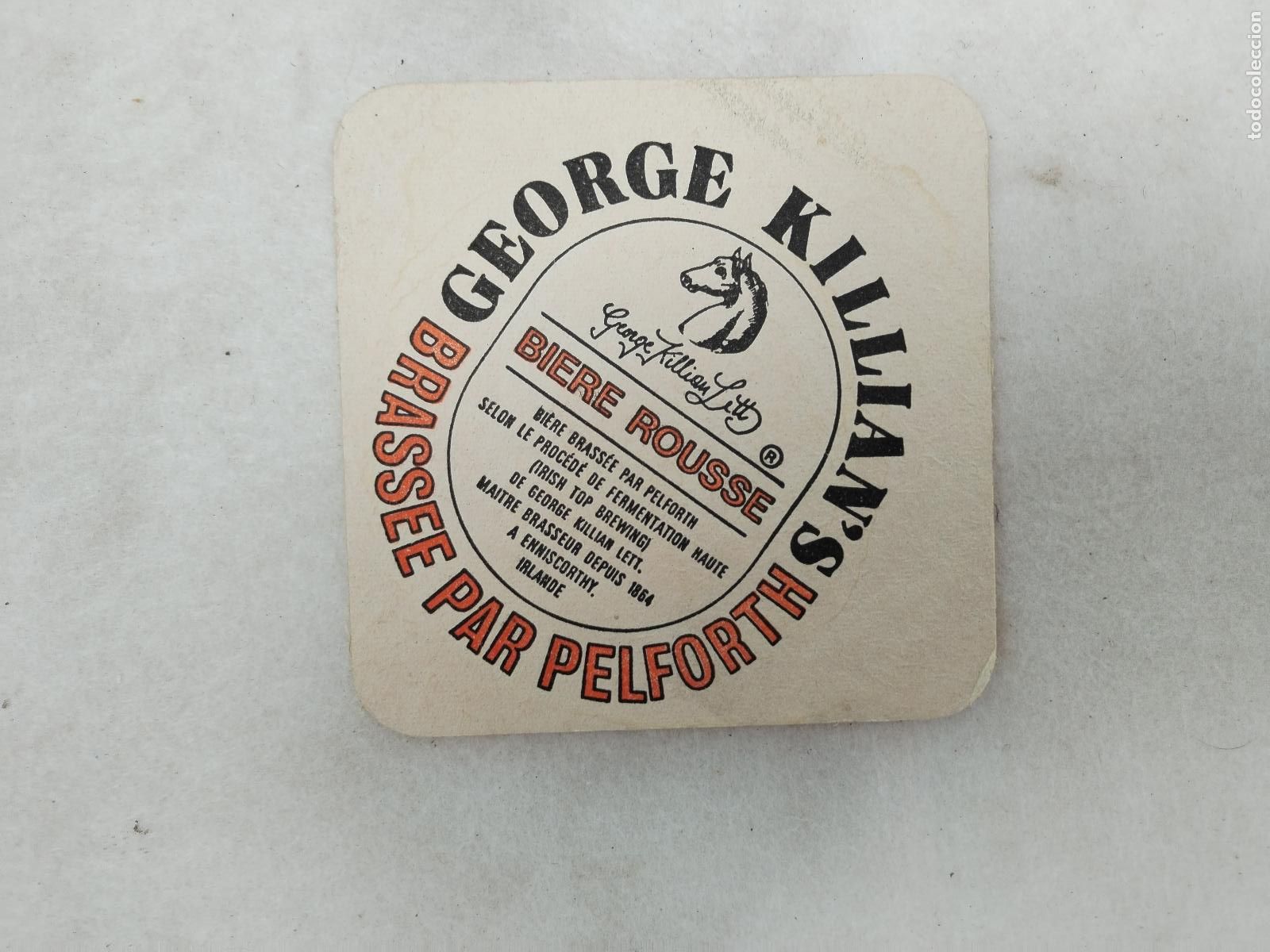 Coleccionismo de cervezas: posavasos cerveza sous bock de biere george killian's - c189