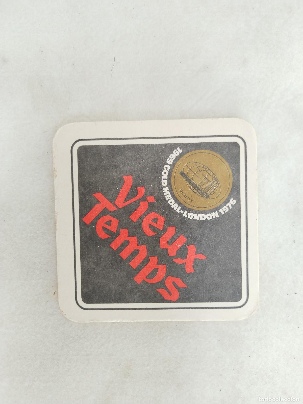 Coleccionismo de cervezas: posavasos cerveza belga vieux temps. - c189