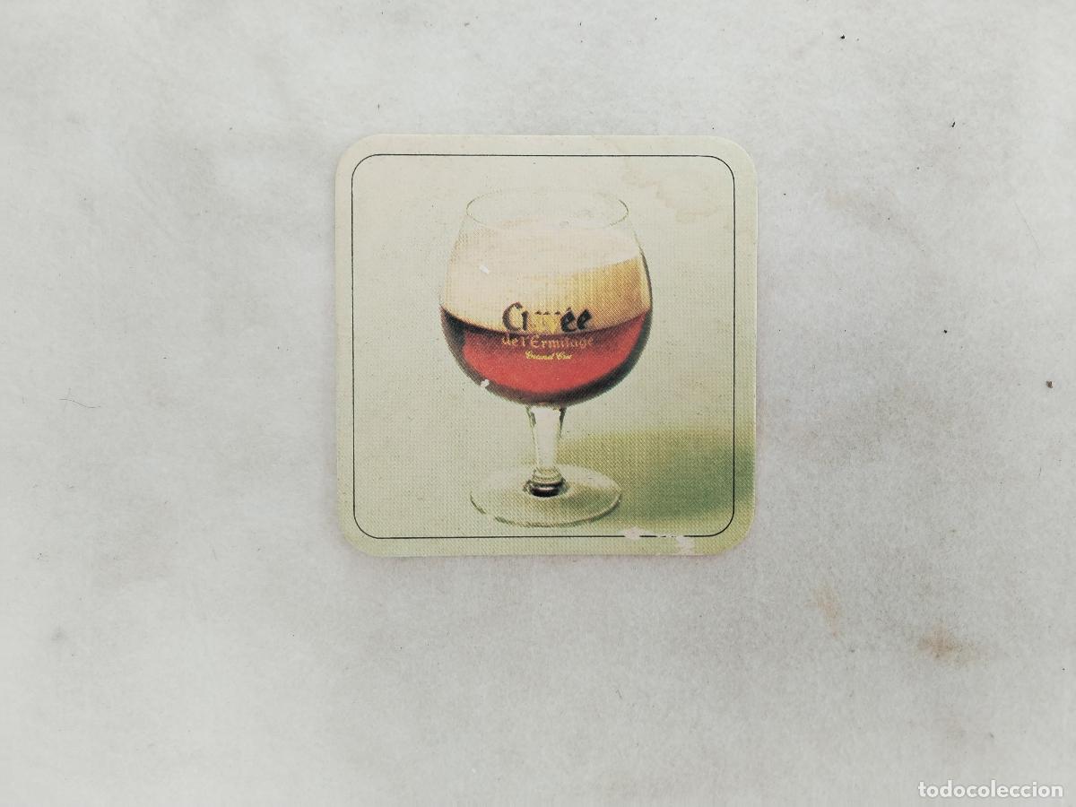 Coleccionismo de cervezas: posavasos cerveza belga grimbergen cuv&eacute;e de l'ermitage. - c189
