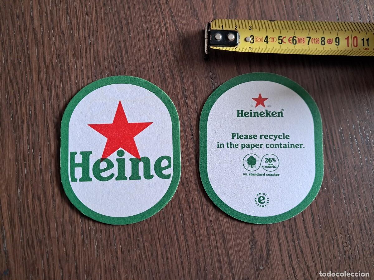 Coleccionismo de cervezas: posavasos de cerveza, heineken.