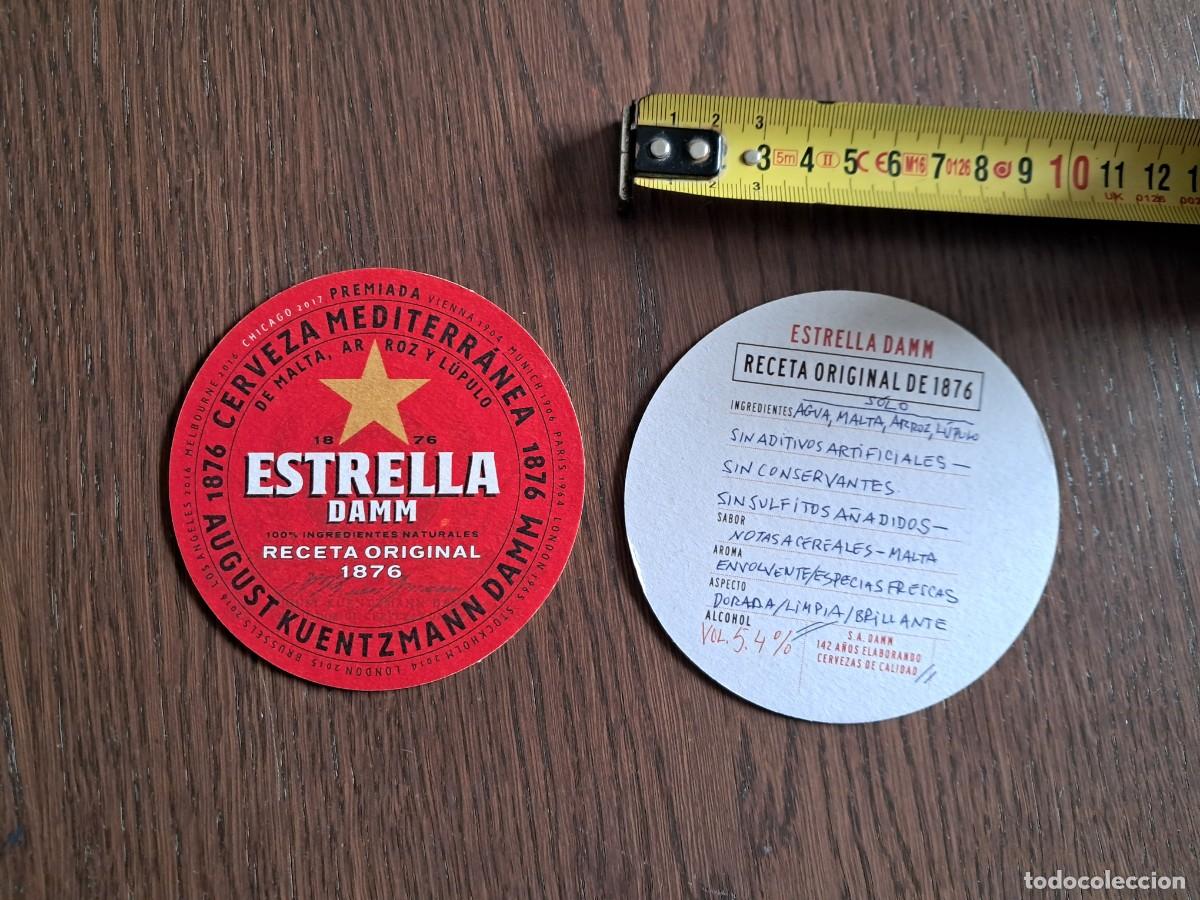 Coleccionismo de cervezas: posavasos de cerveza, Estrella Damm, Chicago 2017.