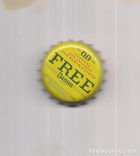 Coleccionismo de cervezas: 1 chapa damm free limon fact u