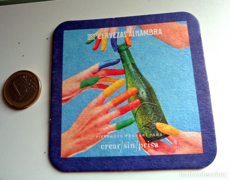 Coleccionismo de cervezas: POSAVASOS CERVEZAS ALHAMBRA - CREAR SIN PRISA - DOBLE CARA - CERVEZA