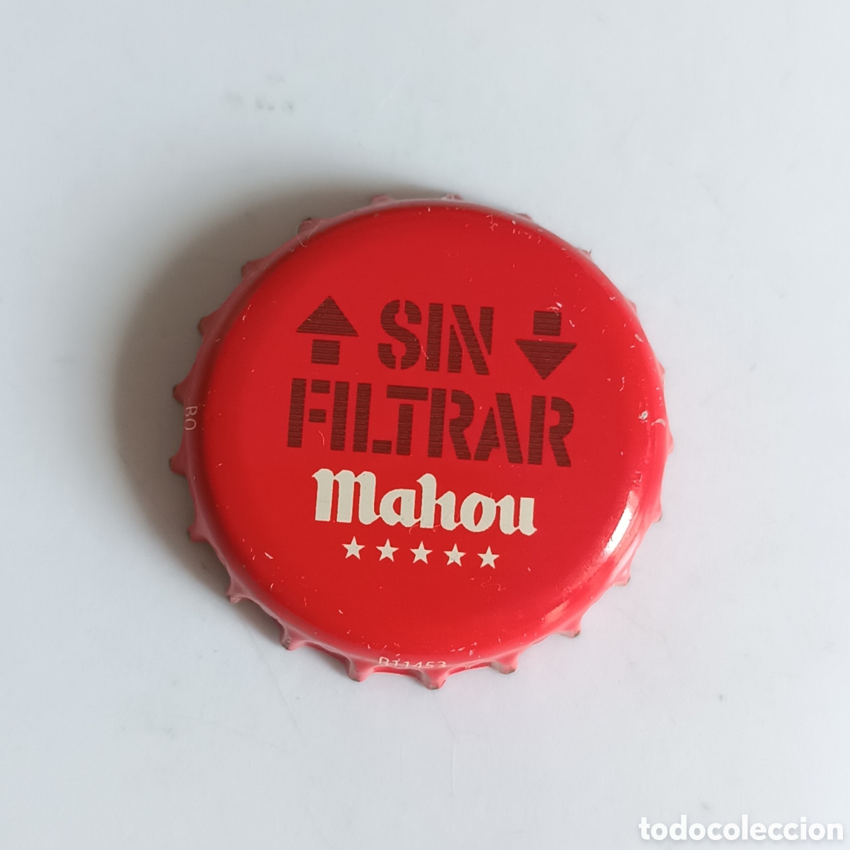 Coleccionismo de cervezas: Chapa de cerveza Mahou sin filtrar