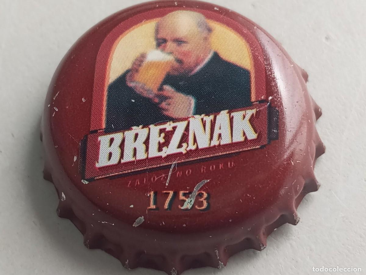 Coleccionismo de cervezas: Chapa tap&oacute;n corona de la cerveza checa BREZN&Aacute;K 1753
