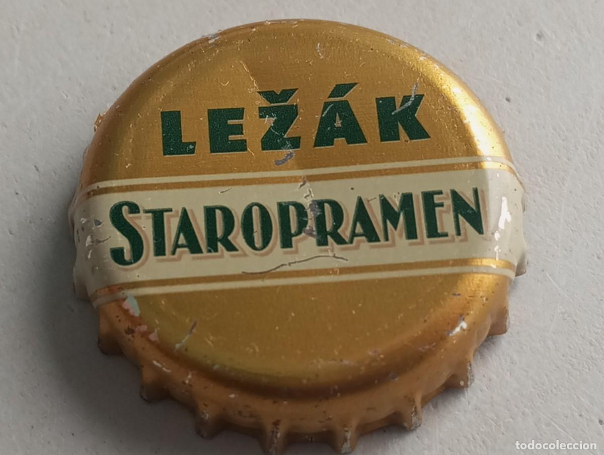 Coleccionismo de cervezas: Chapa tap&oacute;n corona de la cerveza checa STAROPRAMEN LEZ&Aacute;K