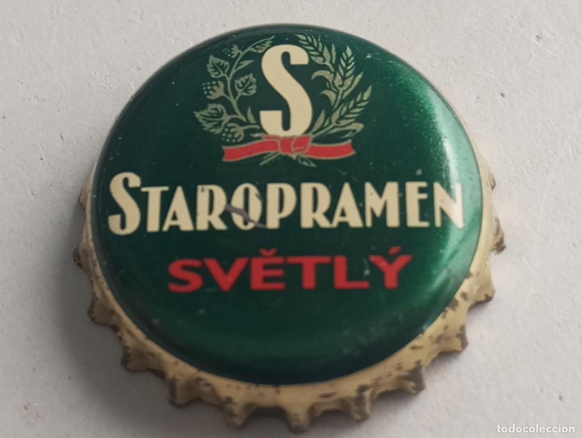 Coleccionismo de cervezas: Chapa tap&oacute;n corona de la cerveza checa STAROPRAMEN SVETL&Yacute;