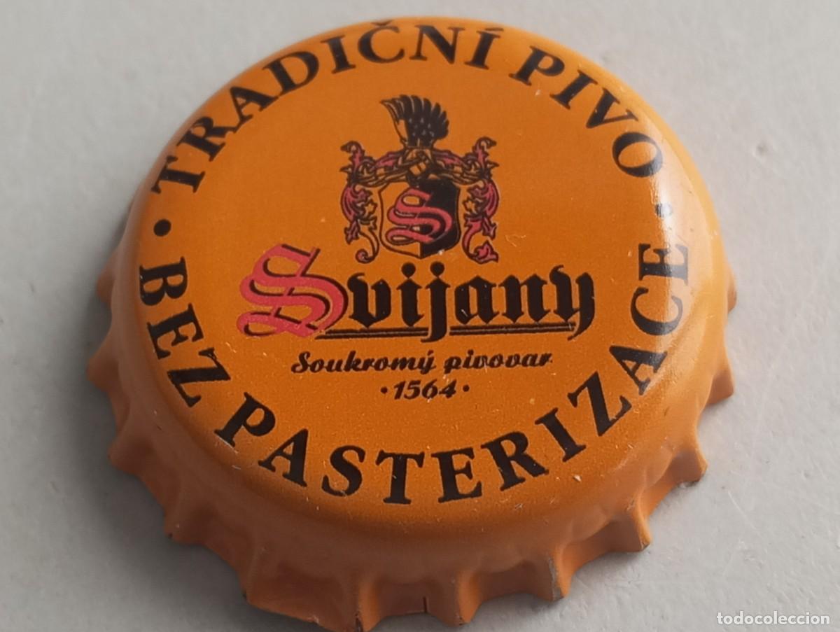 Coleccionismo de cervezas: Chapa tap&oacute;n corona de la cerveza checa SVIJANY TRADICN&Iacute; PIVO