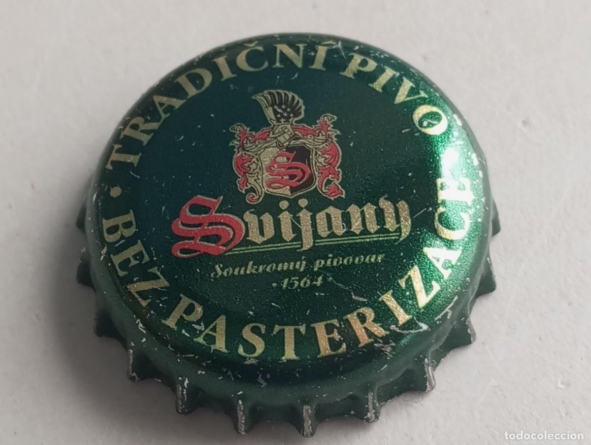 Coleccionismo de cervezas: Chapa tap&oacute;n corona de la cerveza checa SVIJANY TRADICN&Iacute; PIVO