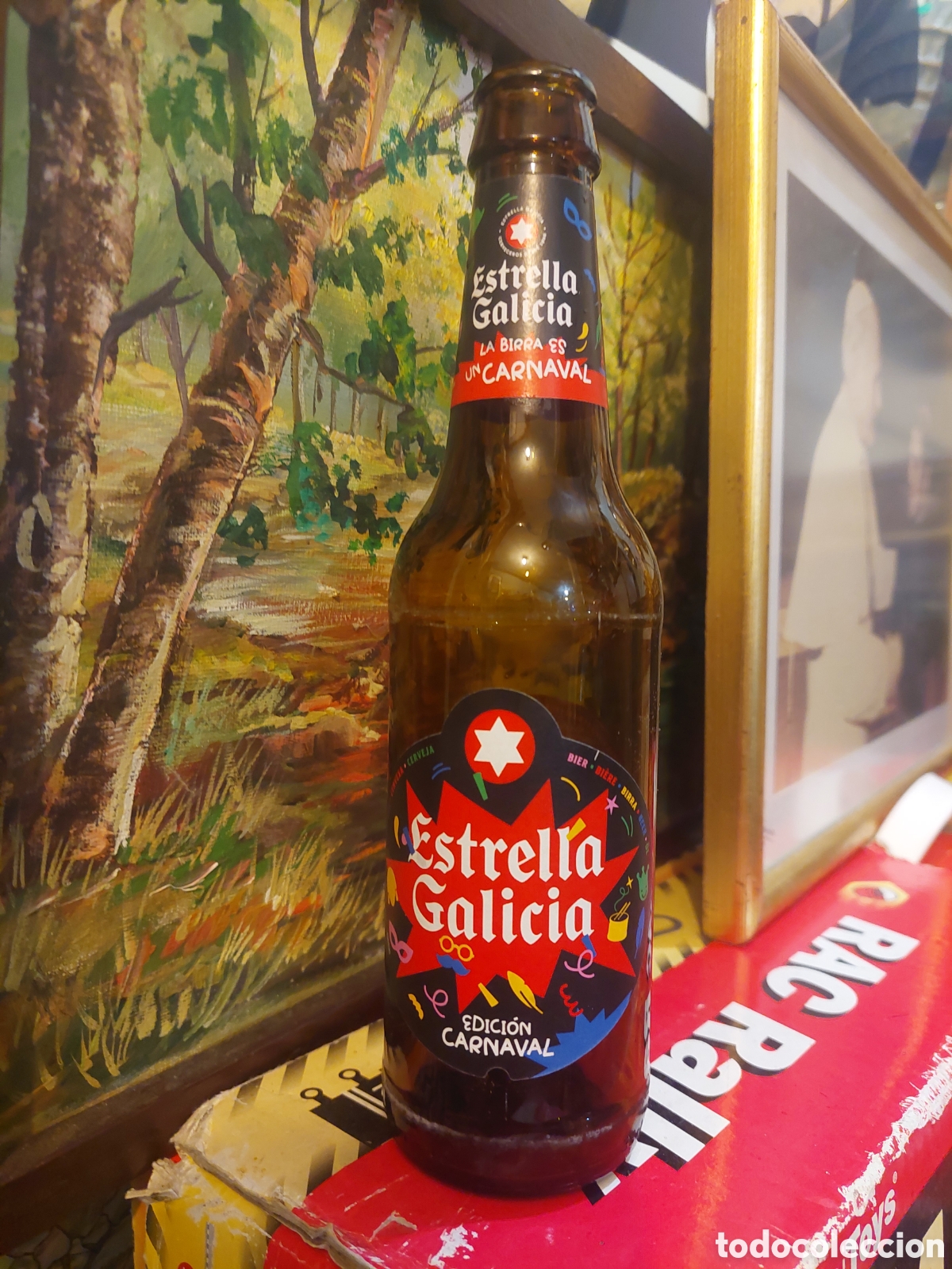 Coleccionismo de cervezas: CARNABAL 2026 BOTELLA VACIA ESTRELLA GALICIA 33 CL