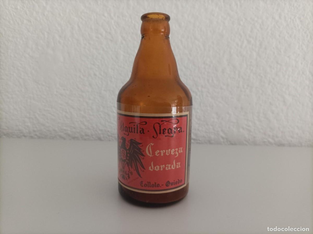 Coleccionismo de cervezas: Botella cerveza antigua-OJO LEER-