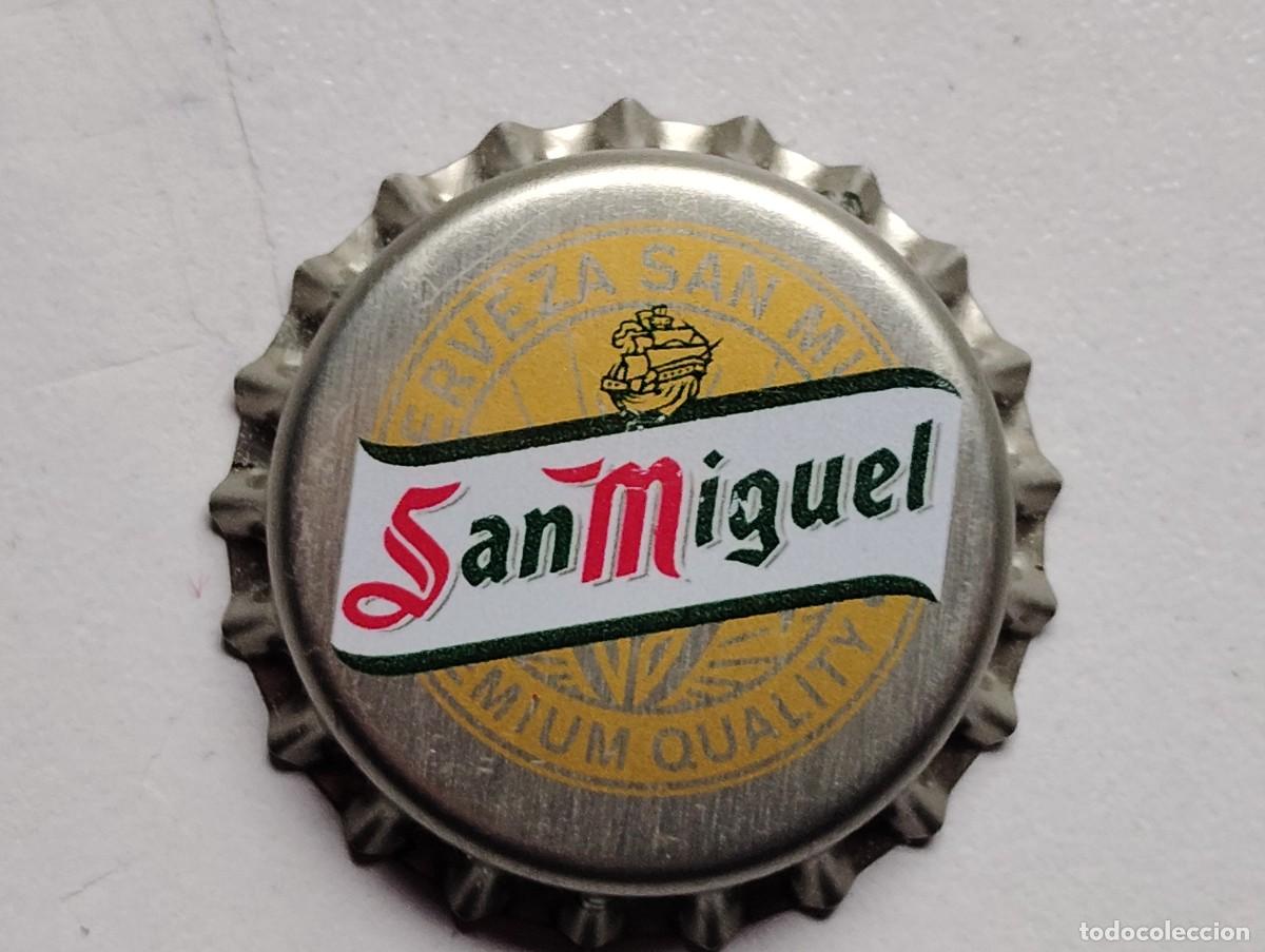 Coleccionismo de cervezas: TAPON CORONA CERVEZA ESPA&Ntilde;A SAN MIGUEL. DORSO IMPRESO (TCI). NUEVO