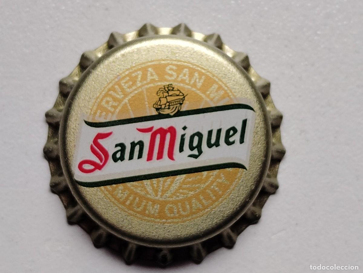 Coleccionismo de cervezas: TAPON CORONA CERVEZA ESPA&Ntilde;A SAN MIGUEL. DORSO IMPRESO (Z). NUEVO