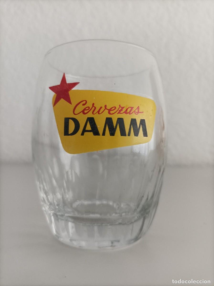 Coleccionismo de cervezas: Vaso antiguo de cervezas damm